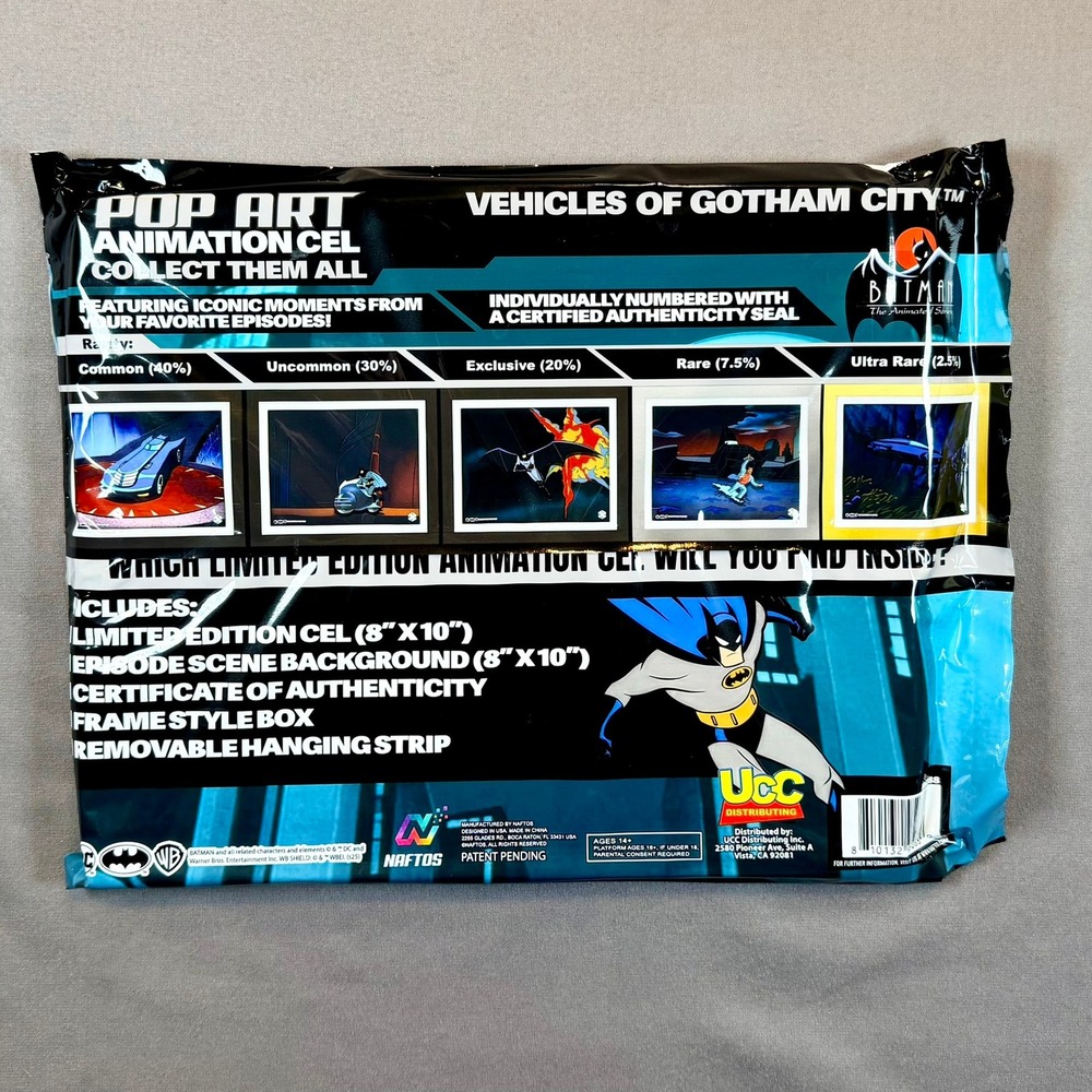 Batman The Animated Series Pop Art Animation Cel Series 1 Vehicles Gotham City - Picture 2 of 9